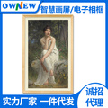 OWNEW智慧畫屏類紙護眼屏電子相冊顯示屏21.5-55寸數碼相框校園文化墻