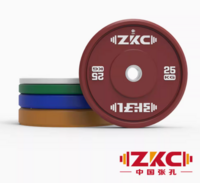 张孔（ZKC） 25KG*2 全胶杠铃片 训练用