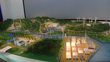 長沙科威模型制造220KV-110KV-35KV變電站模擬裝置、220KV有載調壓電力變壓器仿真模型、電力輸變電系統工藝流程實訓沙盤KWDL-SX9米X2米