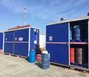 工厂供应卓泰户外危险品仓库非标定制户外危险品废弃物暂存柜