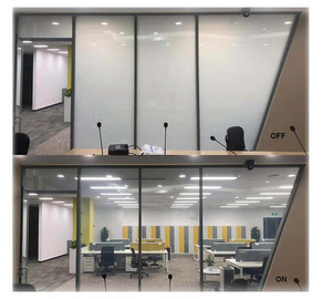 NDFOS品牌 智能隐私调光玻璃膜 通电透明雾化玻璃 电控变色全息投影办公室隔断