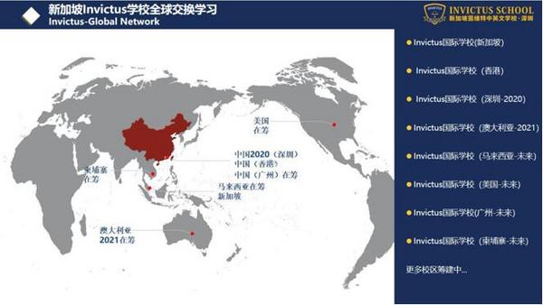 新加坡Invictus中英文學校全球大家庭