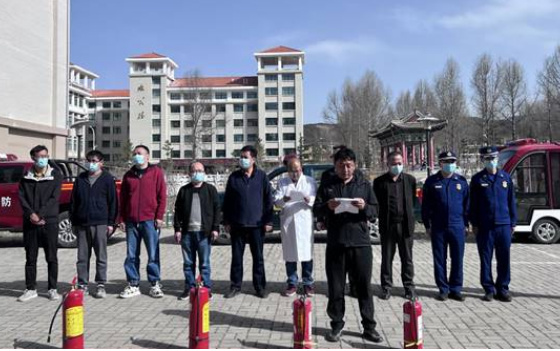 甘肃民族师范学院保卫处举办2022年春季消防应急演练活动