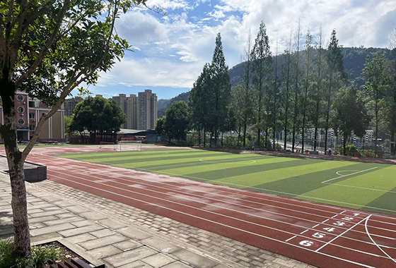 重慶安全技術職業學院部分體育場地完成升級維護改造