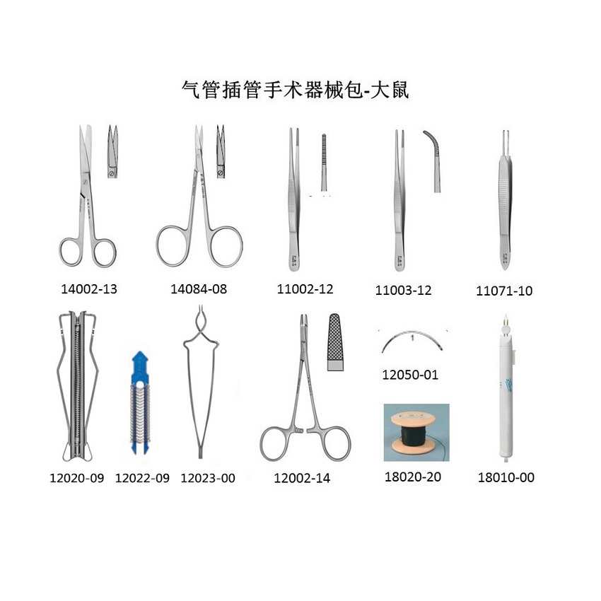FST大鼠氣管插管手術器械包 FST手術器械包