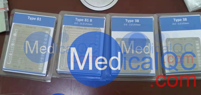 Type38高分辨測試卡，Type 81高分辨測試卡，二度星卡，X射線檢測用線對卡
